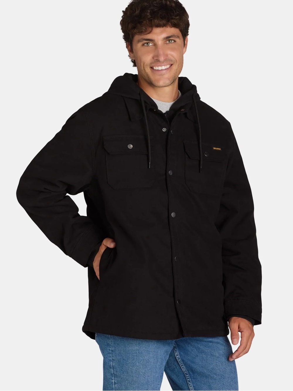 Brahma Men's Workwear Shirt Jacket with Hood, Size 3xl